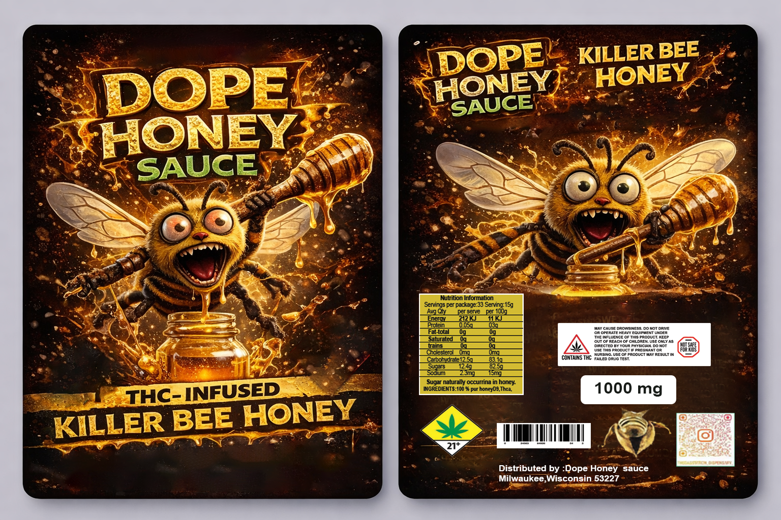 Hemp infused Honey